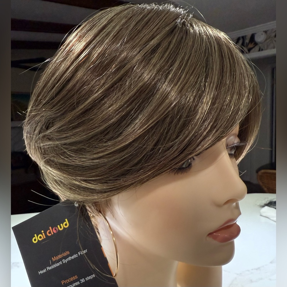 HAIR, Pixie Cut, Swoop Bangs, Medium/Dark Brown - Picture 3 of 13